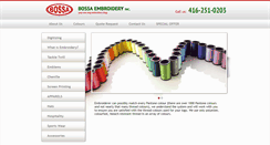 Desktop Screenshot of bossaembroidery.com