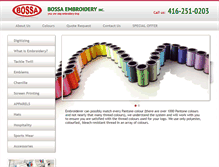 Tablet Screenshot of bossaembroidery.com